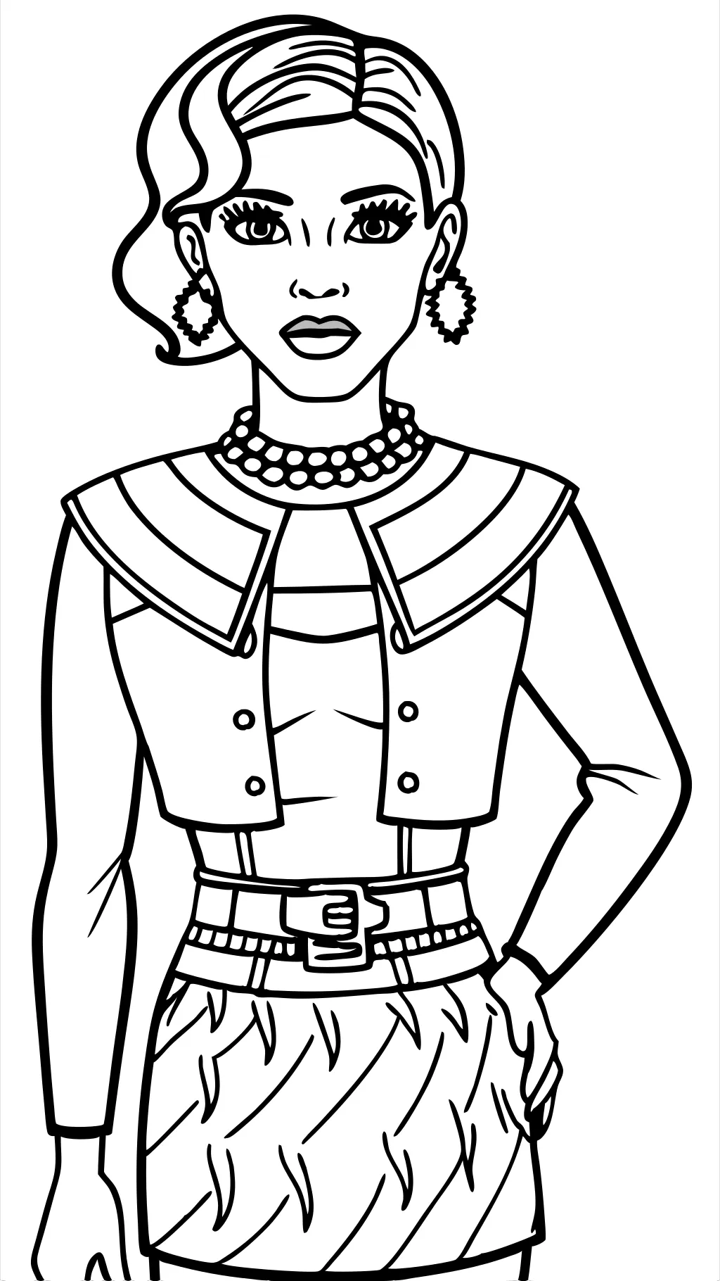 model coloring pages